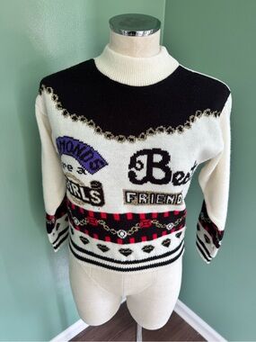 Girls Vintage Diamonds are a Girls Best Friend Sweater